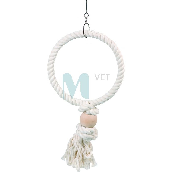FLAMINGO LINDUDE MÄNGUASI CAGE HANGER ROPE RING 24X5X40CM