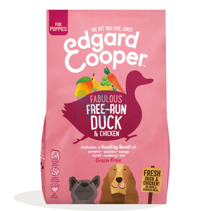 EDGARD COOPER KUTSIKA TÄISSÖÖT FREE-RUN PART/KANA 7KG