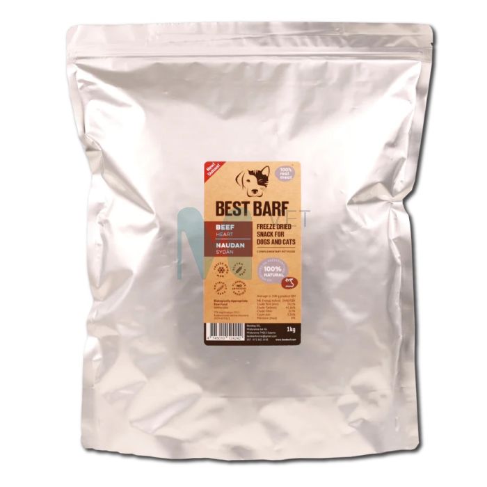 BEST BARF KÜLMKUIVATATUD MAIUS VEISESÜDA 1KG #