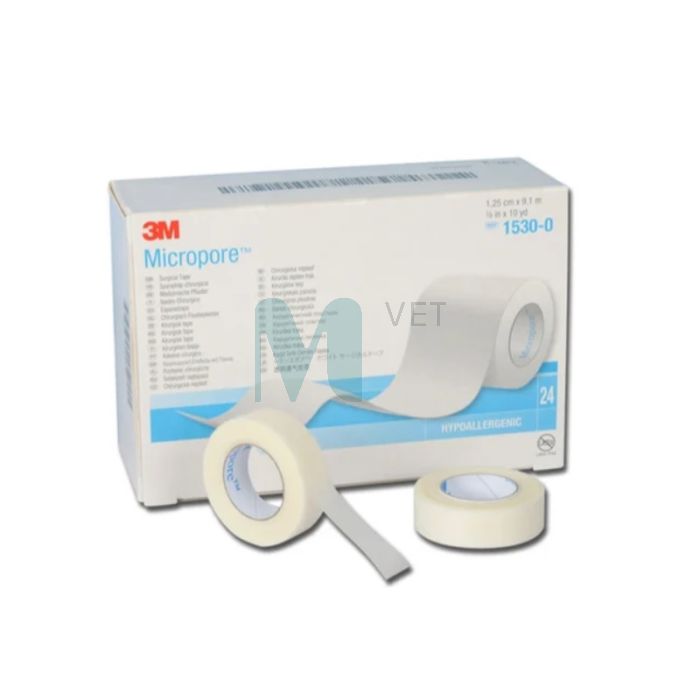 PLAASTER MICROPORE 12MMX9,1M VALGE 1RULL N24