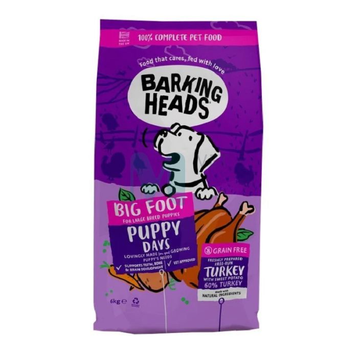 BH KUTSIKA TÄISSÖÖT PUPPY DAYS SUURELE KOERALE KALKUN 6KG #