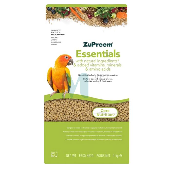 ZUPREEM LINDUDE TÄISSÖÖT ESSENTIALS MEDIUM BIRDS 1KG