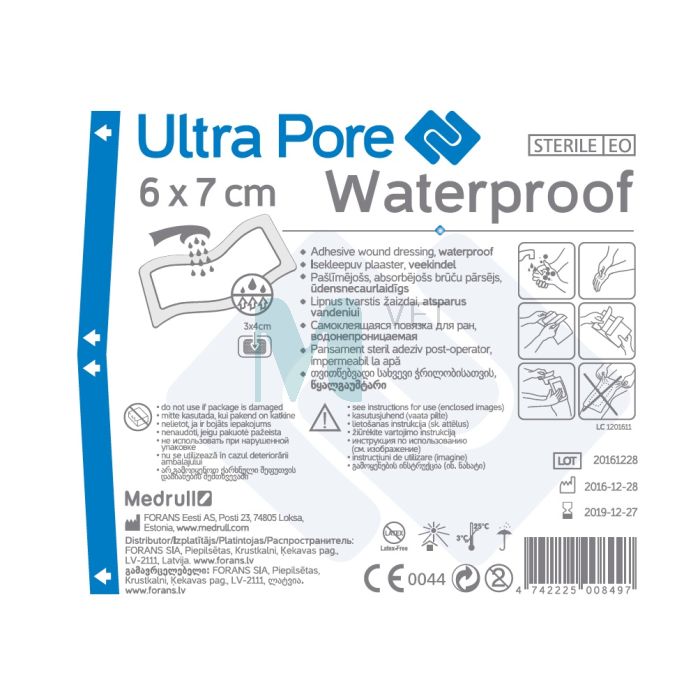 ISEKLEEPUV PLAASTER VEEKINDEL ULTRA PORE 6X7CM (MEDRULL)