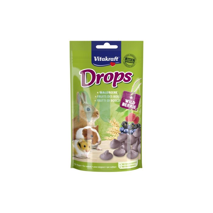 VITAKRAFT VÄIKELOOMA MAIUS DROPS METSAMARI 75G