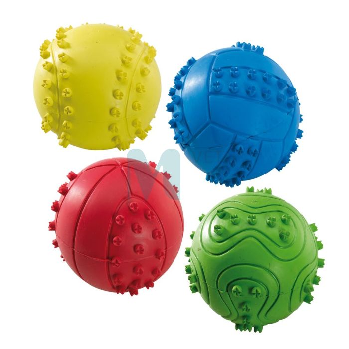 FERPLAST KOERA MÄNGUASI PALL NAGADEGA KUMMIST 6CM