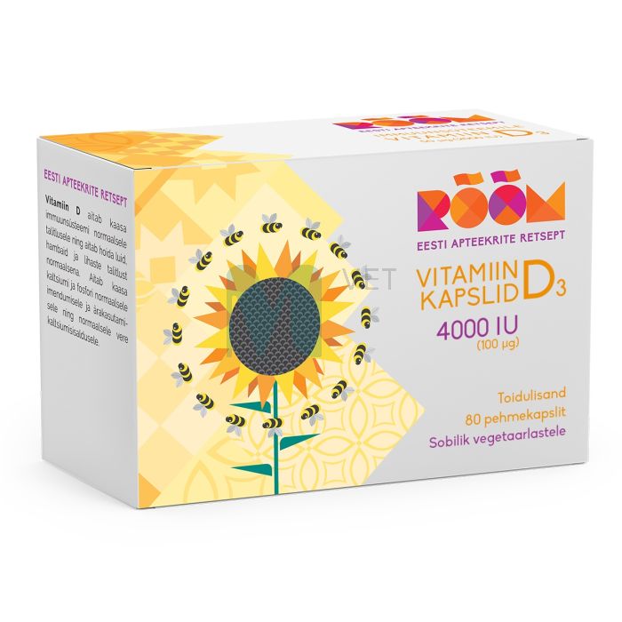 RÕÕM VITAMIIN D3 4000 IU (100 MCG) KAPSLID N80