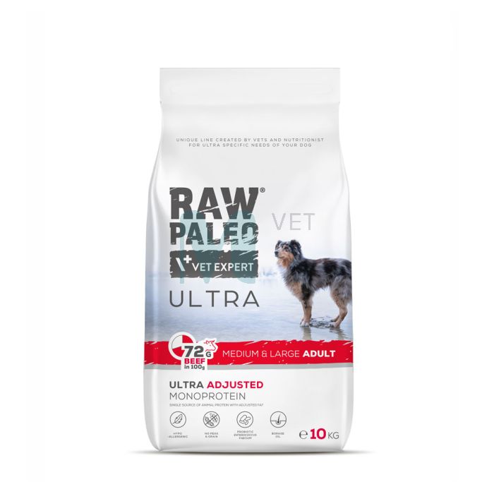 RAW PALEO KOERA TÄISSÖÖT ULTRA KESK./SUUR TÕUG VEIS 10KG
