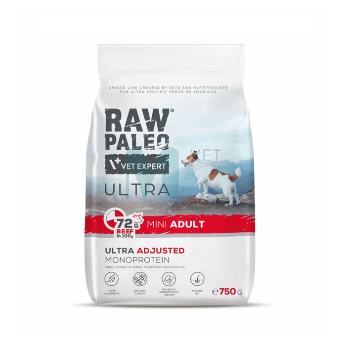 RAW PALEO KOERA TÄISSÖÖT ULTRA MINI VEIS 750G
