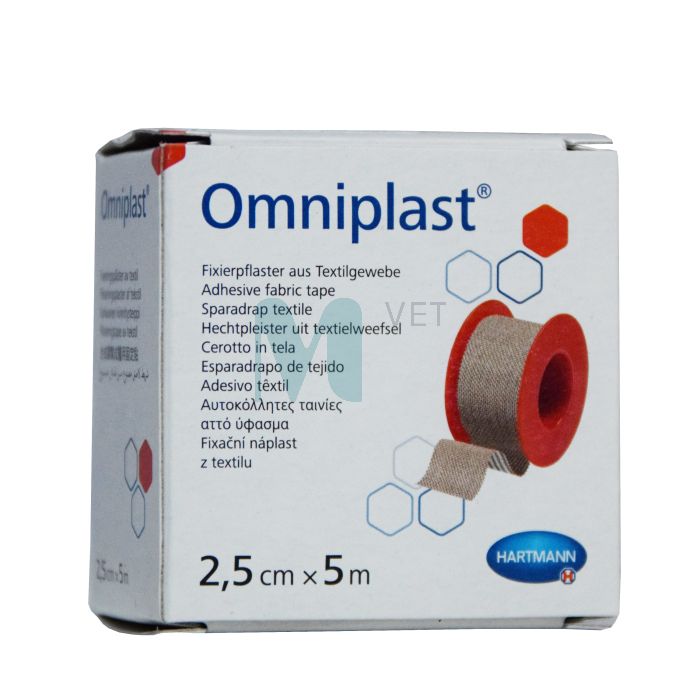 OMNIPLAST RULLPLAASTER 2,5CMX5M (TEKSTIILIST) /900441/