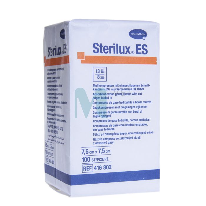 MARLI SALVRÄTIKUD MITTESTER. STERILUX ES 7,5X7,5CM N100 /416802/