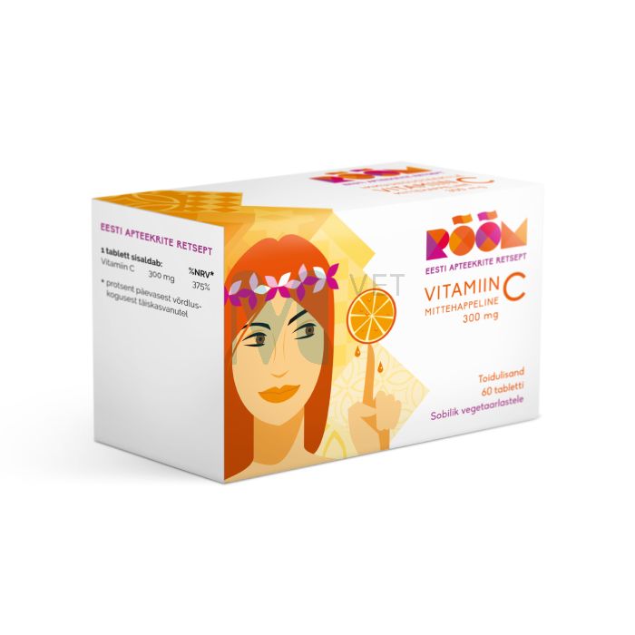 RÕÕM VITAMIIN C MITTEHAPPELINE TBL 300MG N60 VANA KOOSTIS
