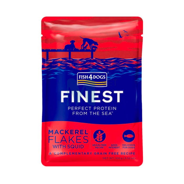 F4D KOERA EINEKOTIKE FINEST FLAKES MAKRELL/KALMAAR 100G N1