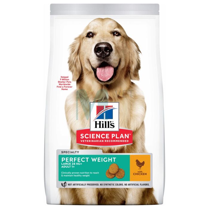 HILLS KOERA TÄISSÖÖT PERFECT WEIGHT SUUR TÕUG 12KG