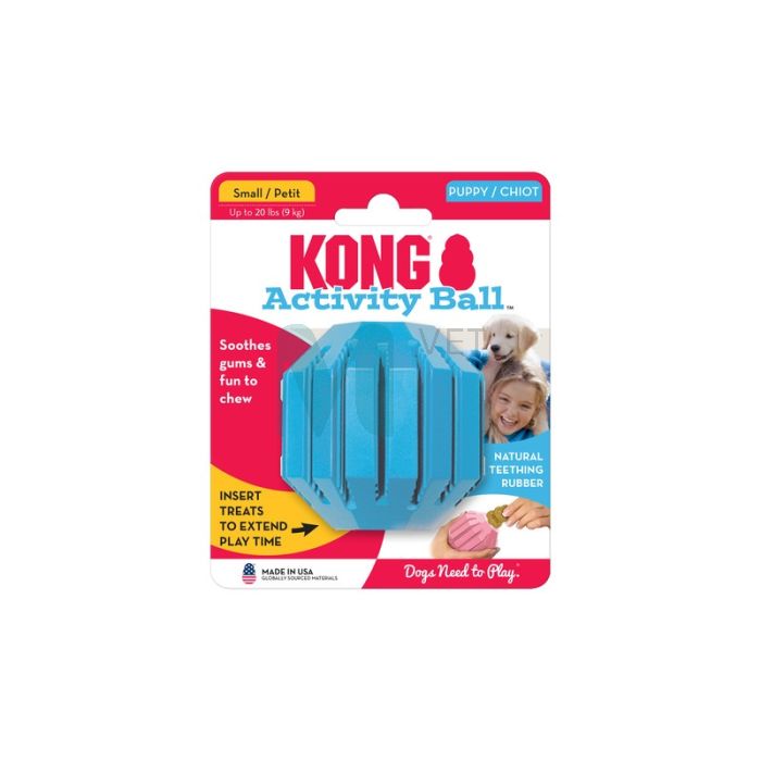 KONG PUPPY ACTIVITY KUTSIKA MÄNGUASI KUMMIST PALL S #