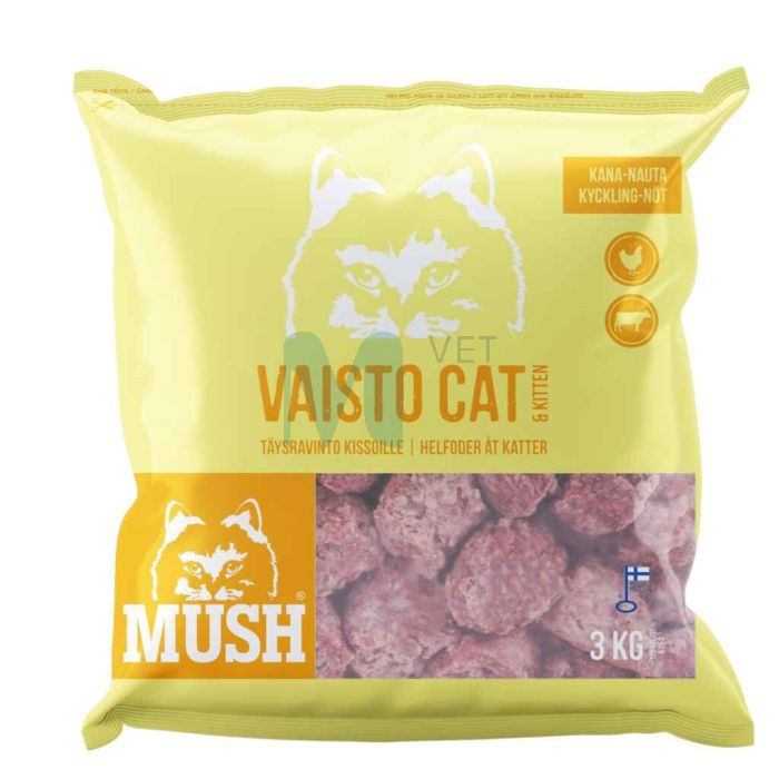MUSH VAISTO KASSI TÄISSÖÖT TOORTOIT KANA/VEIS 3KG