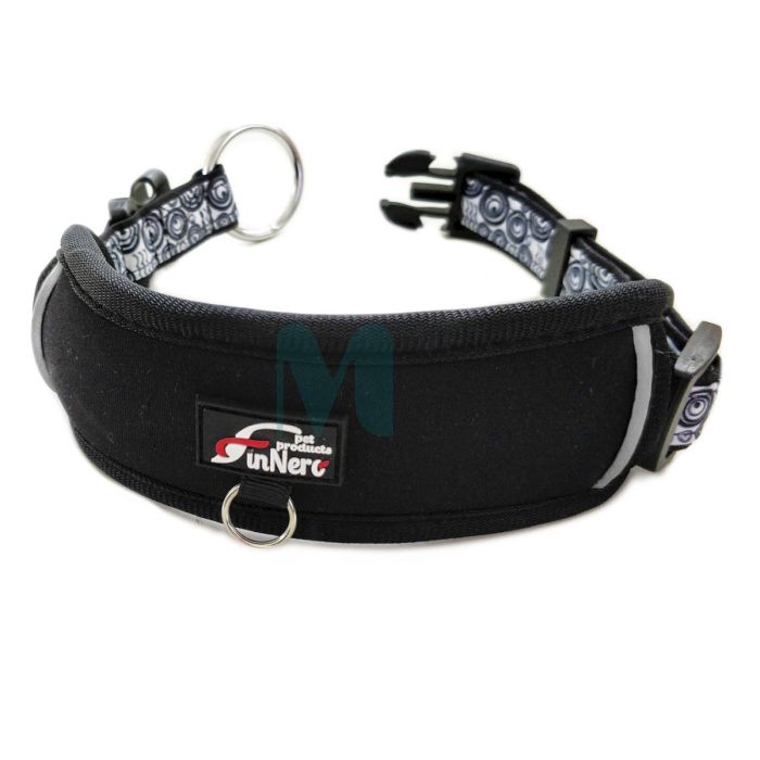 FINNERO KOERA KAELARIHM OCEAN SPORT REGULEERITAV M 37-50CM MUST #