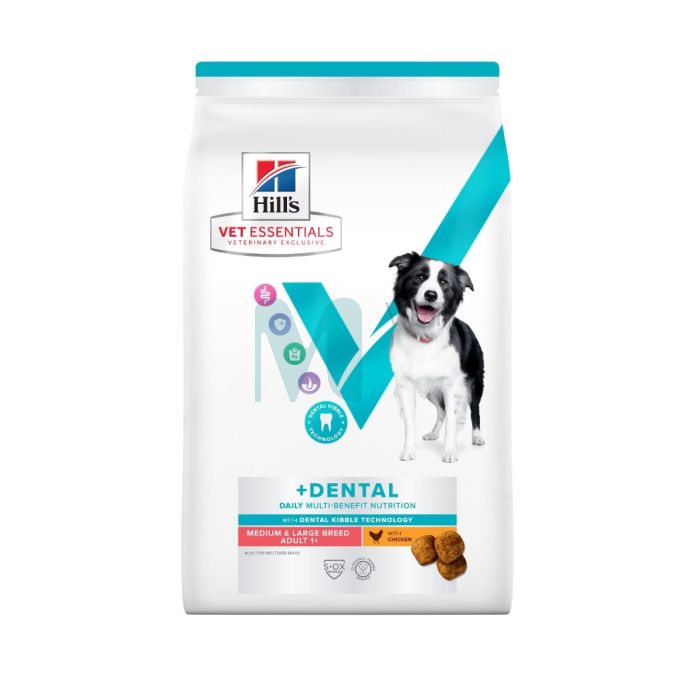 HILLS VE KOERA TÄISSÖÖT MB MEDIUM/LARGE+DENTAL KANA 10KG