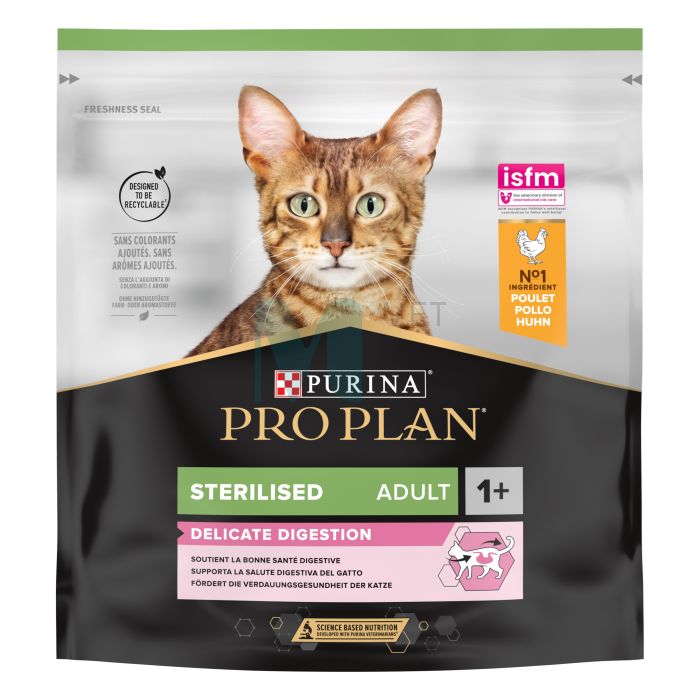 PRO PLAN KASSI TÄISSÖÖT STERIL. DELICATE DIG. KANA 0,4KG