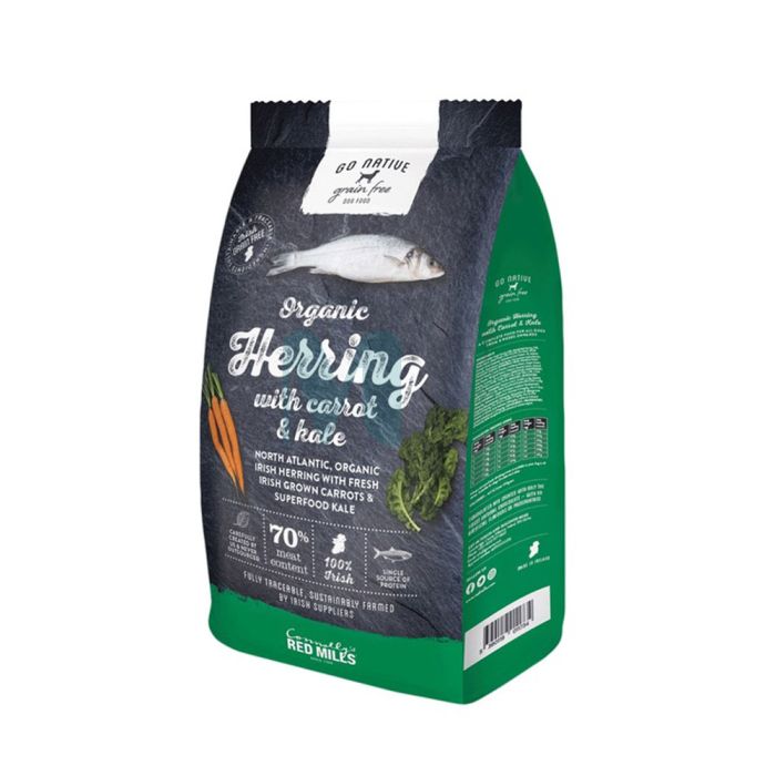GO NATIVE KOERA TÄISSÖÖT HEERINGAS/PORGAND/LEHTKAPSAS 800G #