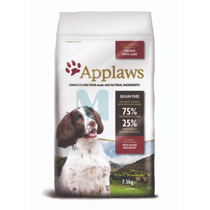 APPLAWS KOERA TÄISSÖÖT VÄIKE/KESKM.TÕUG KANA/LAMMAS 7,5KG #