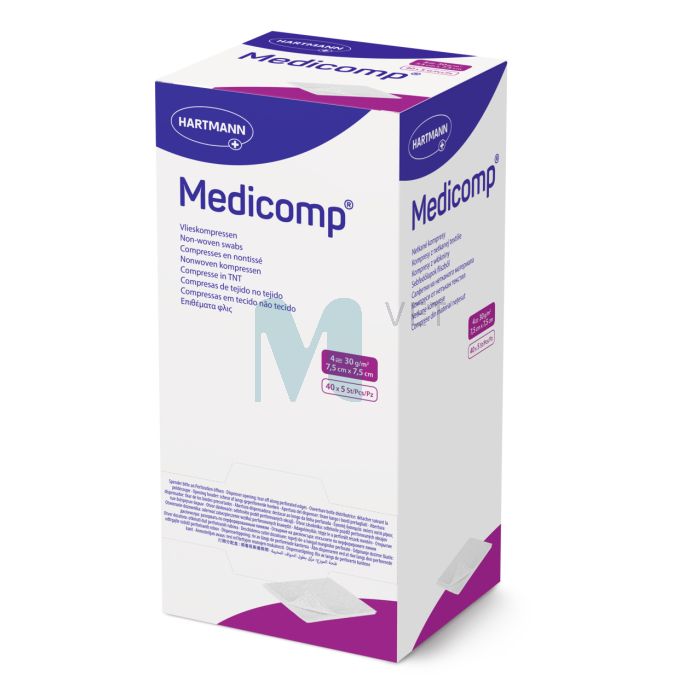 MEDICOMP TAMPOONID STER 7,5X7,5CM N5X40 /411052/