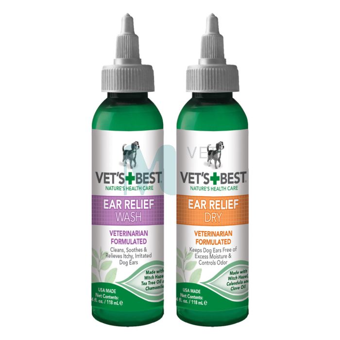 VETS BEST KOERA KÕRVAHOOLDUSVAHEND EAR RELIEF WASH+DRY 120ML #