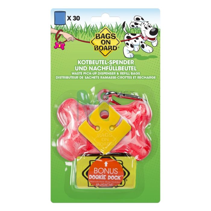 BAGS ON BOARD HÜGIEENIKOTI HOIDIK MARMOR+30 KOTTI ROOSA #