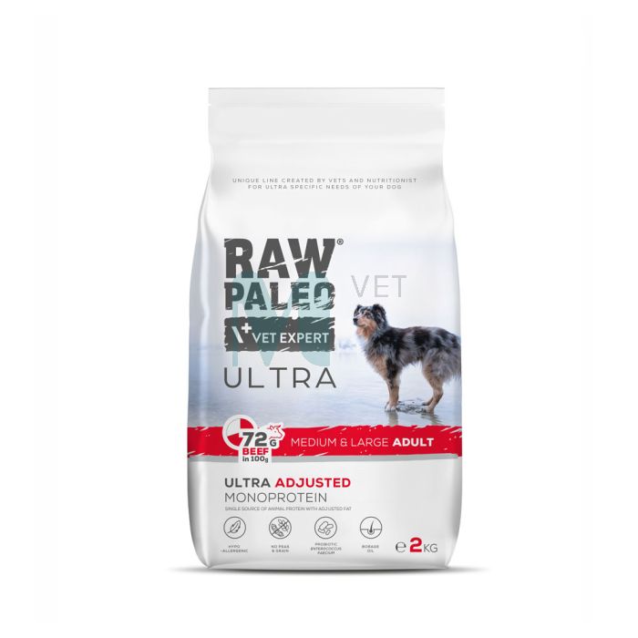 RAW PALEO KOERA TÄISSÖÖT ULTRA KESK./SUUR TÕUG VEIS 2KG