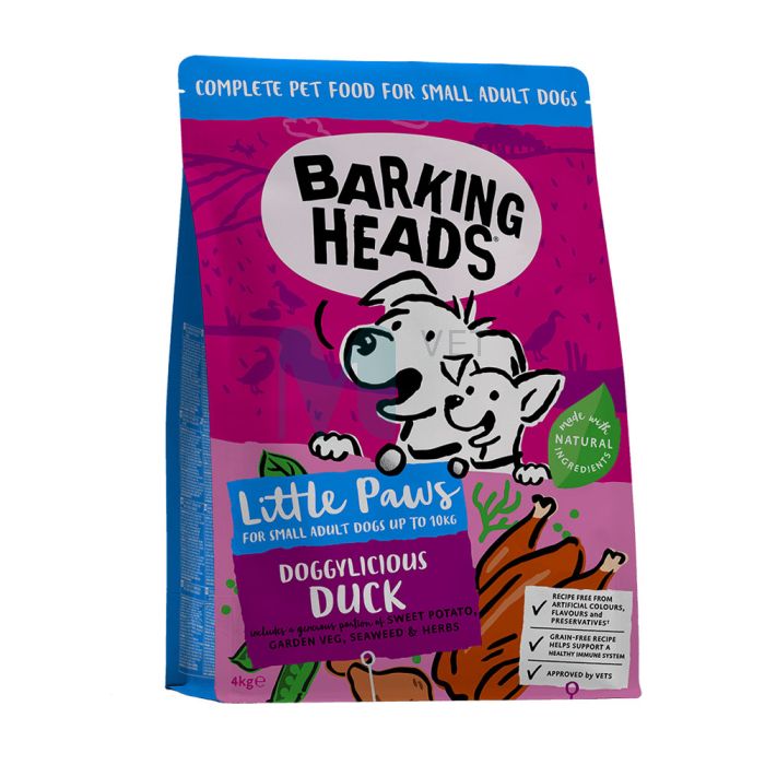 BH KOERA TÄISSÖÖT DOGGYLICIOUS DUCK VÄIKE TÕUG 4KG #