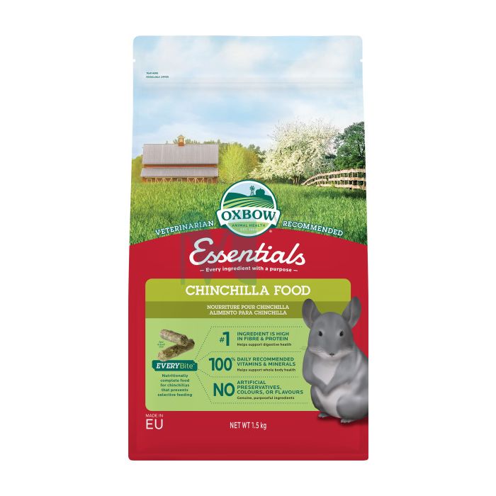 OXBOW ESSENTIALS TŠINTŠILJA TÄISSÖÖT 1.5KG