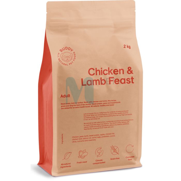 BUDDY KOERA TÄISSÖÖT KANA/LAMMAS 2KG