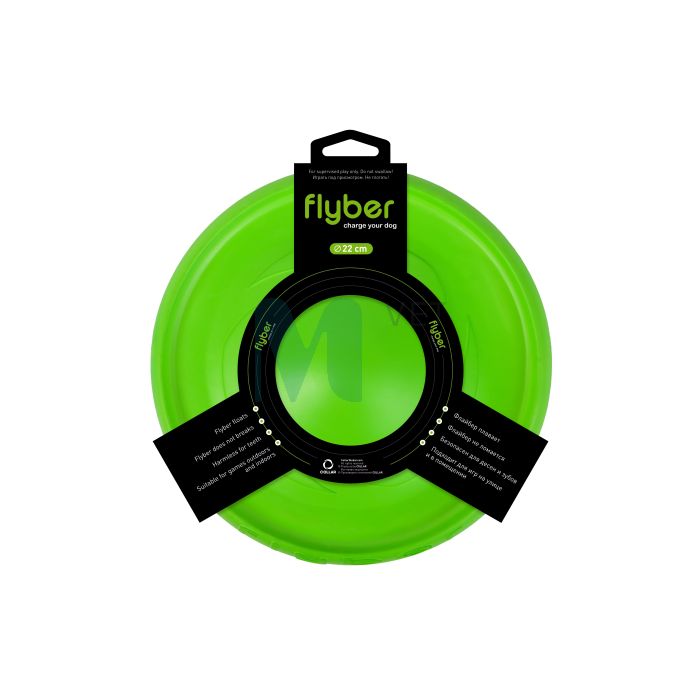 COLLAR KOERA MÄNGUASI FLYBER D22CM ROHELINE #