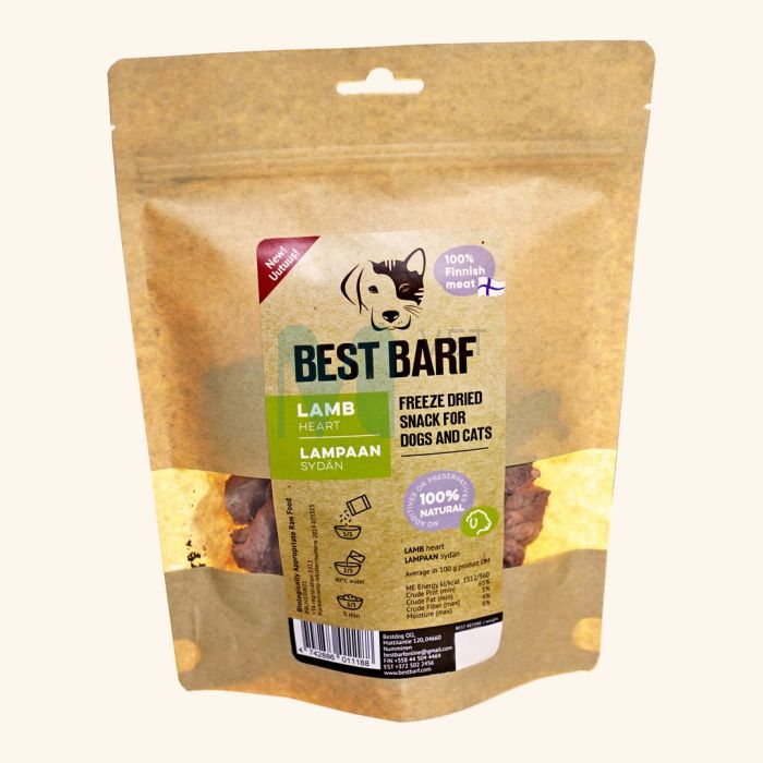 BEST BARF KÜLMKUIVATATUD MAIUS LAMBA SÜDA 50G #