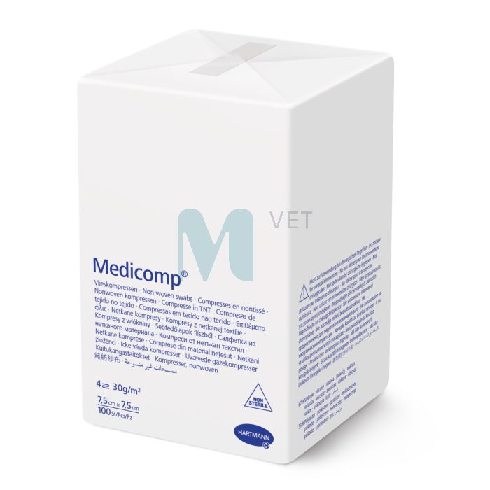MEDICOMP TAMPOONID MITTESTER 7,5X7,5CM N100/421823/