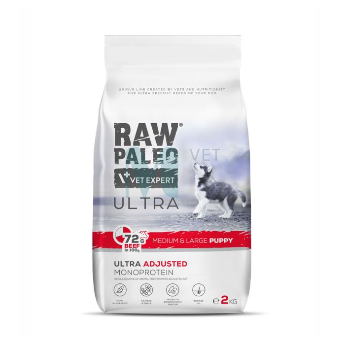 RAW PALEO KUTSIKA TÄISSÖÖT ULTRA KESK./SUUR TÕUG VEIS 2KG