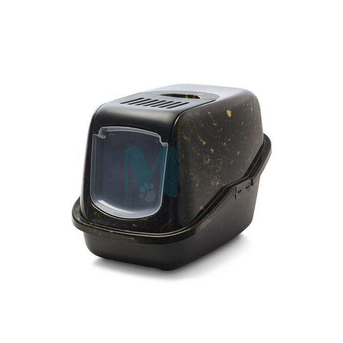 SAVIC KASSI LIIVAKAST NESTOR MARBLE MUST/KULDNE 56X39X38,5CM