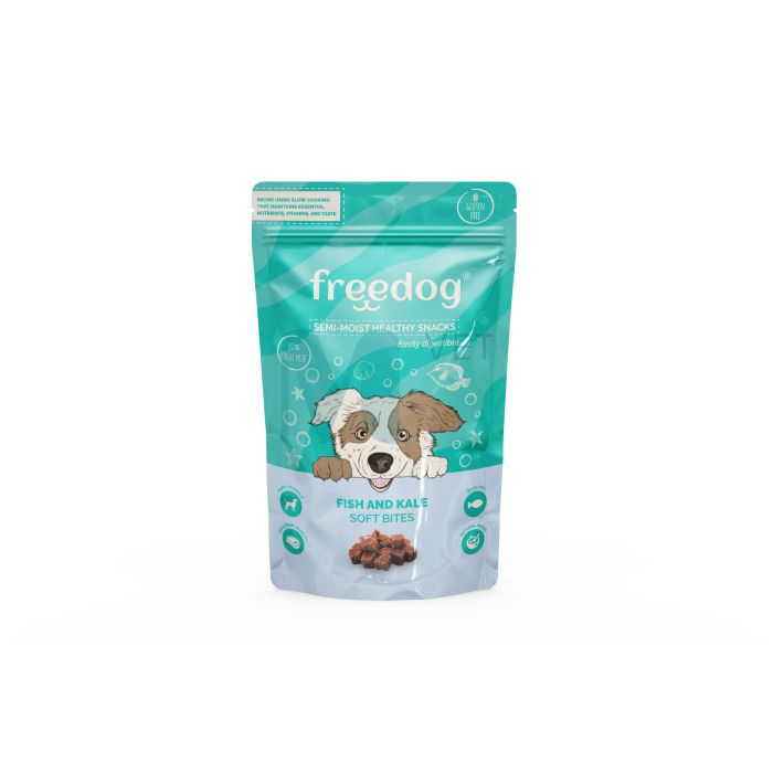 FREEDOG KOERA MAIUS SEMI-MOIST KALA/LEHTKAPSAS 100G