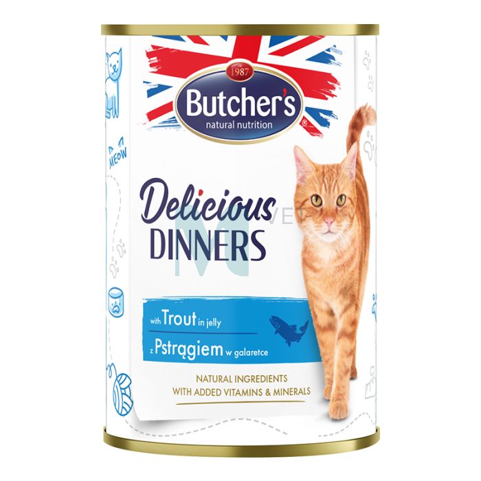BUTCHERS KASSI KONSERV DELIC.DINNER FORELL 400G
