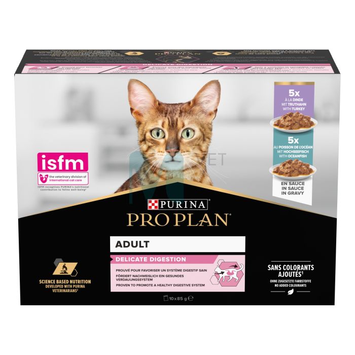 PRO PLAN KASSIEINE MULTIPAKK DELICATE KALA/KALKUN 85G N7+3