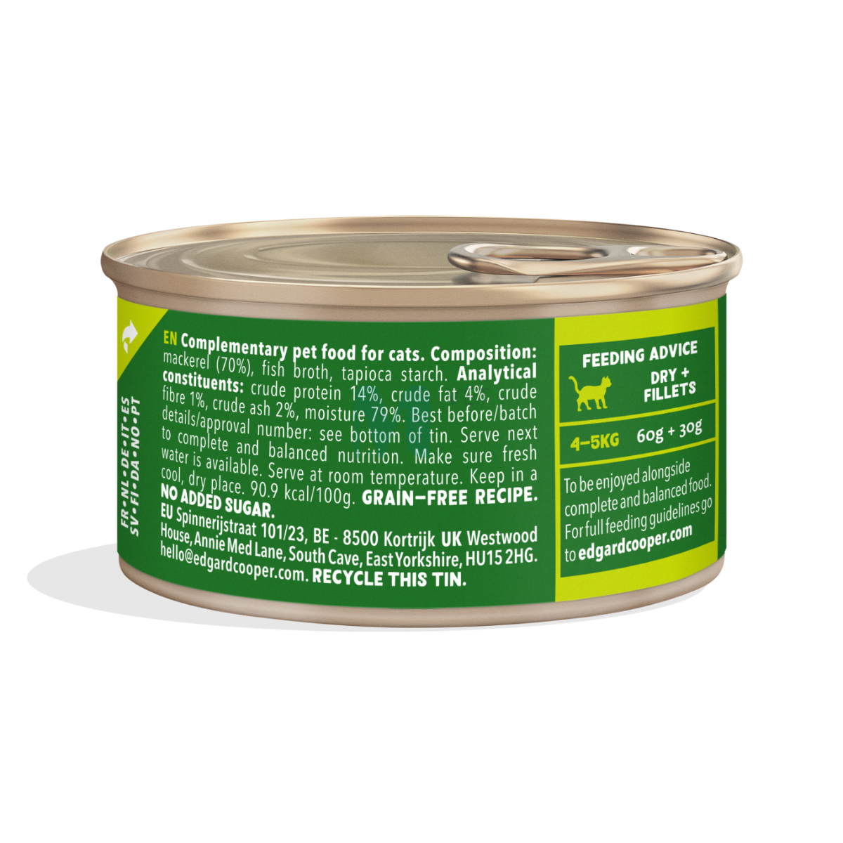 EDGARD COOPER KASSI KONSERV FILEED MAKRELL 70G N1
