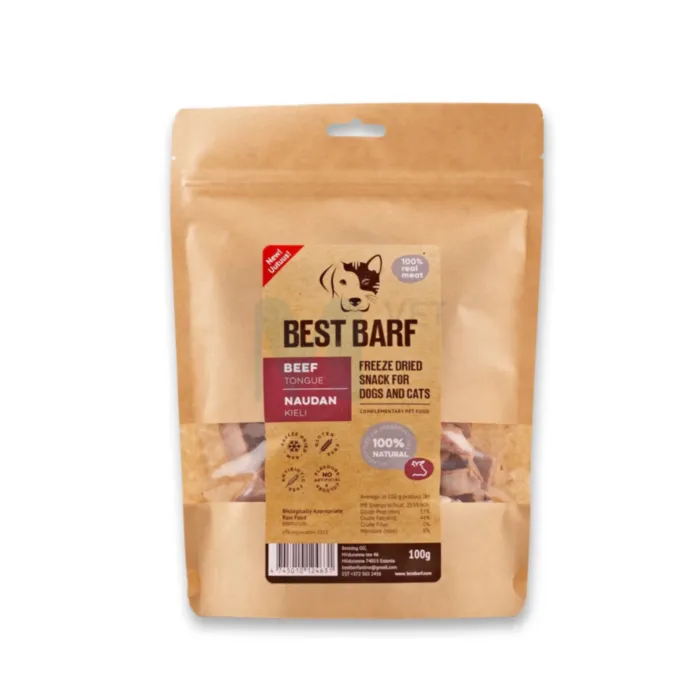 BEST BARF KÜLMKUIVATATUD MAIUS VEISEKEEL 100G - Tootepilt 1