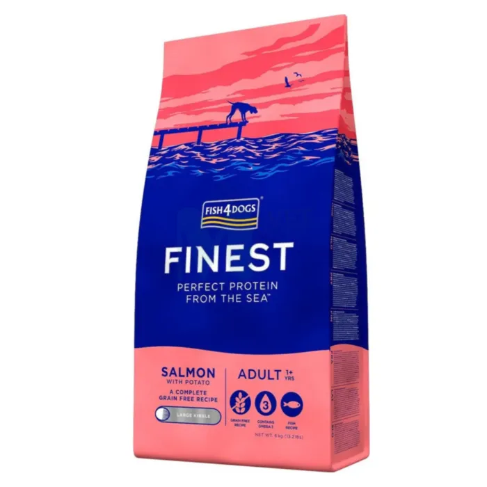 F4D KOERA TÄISSÖÖT LÕHE SUUR GRAANUL 1,5KG - Tootepilt 1
