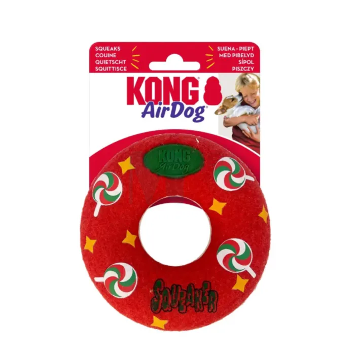 KONG HOLIDAY AIRDOG SQUEAKER KOERA MÄNGUASI SÕÕRIK M - Tootepilt 1