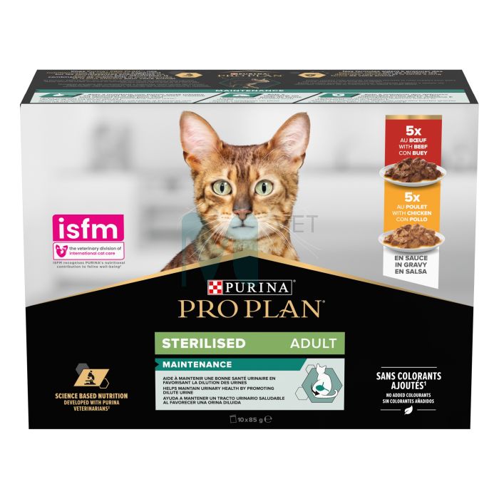 PRO PLAN KASSI EINE MULTIPAKK STER. VEIS/KANA 85G N7+3
