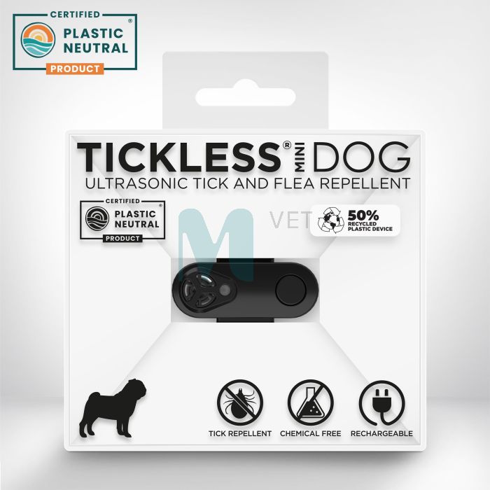 TICKLESS PUUGIPELETAJA MINI DOG MUST (USB)