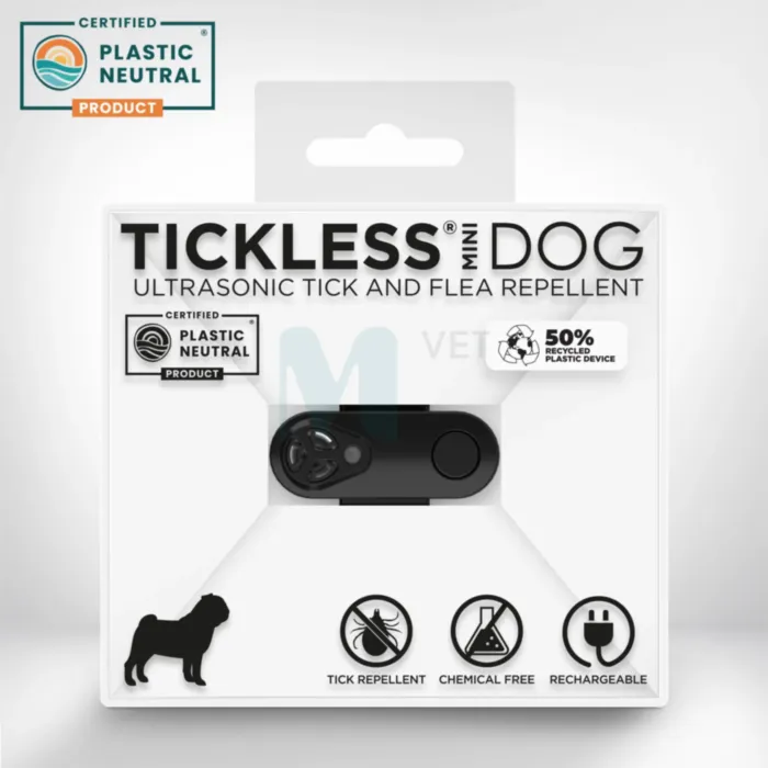 TICKLESS PUUGIPELETAJA MINI DOG MUST (USB) - Tootepilt 1