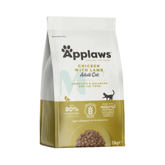 APPLAWS KASSI TÄISSÖÖT KANA/LAMMAS 7,5KG - Tootepilt 1