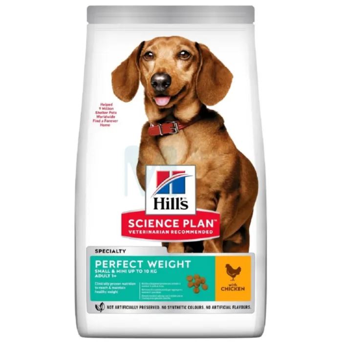 HILLS KOERA TÄISSÖÖT PERFECT WEIGHT SMALL&MINI KANA 1,5KG - Tootepilt 1