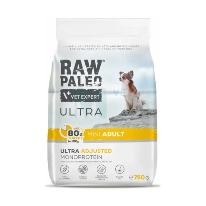RAW PALEO KOERA TÄISSÖÖT ULTRA MINI KALKUN 750G - Tootepilt 1