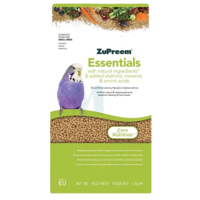 ZUPREEM LINDUDE TÄISSÖÖT ESSENTIALS SMALL BIRDS 1KG - Tootepilt 1